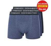 French Connection FC15 3 Pack Boxer Corti Casual Uomo Comfort Intimo Navy Blu