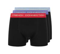 French Connection FC20 3 Pack Boxer Casual Da Uomo Comfort Classico Nero