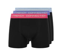 French Connection FC6 3pk Boxer Casual Comfort Underwear Classico Nero