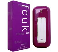 FRENCH CONNECTION FCUK THREE 3 FOR HER 100ML EDT SPRAY NUOVO E SIGILLATO