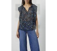 French Connection Ferna Bella V-neck Blouse Black Multi Taglia: L | Magliette intime Outlet | Donna | Nero