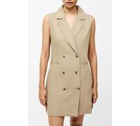 French Connection Linen Sleveless Blazer Dress Tan Taglia: 10 | Abiti Mini Outlet | Donna | Bianco