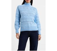 French Connection Linney Stitch Ls High Nk Jumpr Blue Taglia: L | Maglioni a maglia Outlet | Donna | Blu