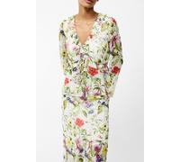 French Connection Monica Hallie Crinkle Blouse White Multi Taglia: 10 | Magliette intime Outlet | Donna | Bianco