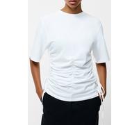 French Connection Rallie Drawstring T Shirt Linen White Taglia: S | Maglie Sportivi Outlet | Donna | Bianco