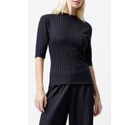 French Connection Regina Jersey Shoulder Pad Tee Black/white Taglia: XS | Pantaloni a zampa di elefante Outlet | Donna | Nero