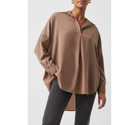 French Connection Rhodes Recycled Crepe Popover Mocha Mousse Taglia: S | Maglie a manica lunga Outlet | Donna