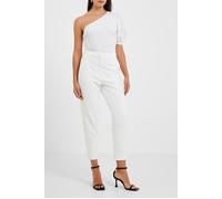French Connection Rosanna Cot Mix 1 Shoulder Top White Taglia: 14 | Cappotti Outlet | Donna | Bianco