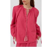 French Connection Spring Linen Mix Pop Ovr Blous Red Taglia: 8 | Magliette intime Outlet | Donna | Bianco