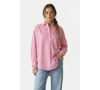 French Connection Stripe Poplin Long Sleeve Popover Camellia/wht Tickstp Taglia: M | Magliette intime Outlet | Donna | Marrone