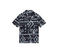 French Connection Tribe Viscose Revere Short Sleeve Shirt Black Taglia: L | Camicie Casual Outlet | Uomo | Nero