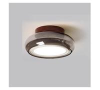 French Corridor Glass LED Wall Light Art Creative Entrance Porch Ceiling Light Luxury Antique Cloakroom Balcony Decorative Light