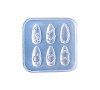 French Cream Skirt Nails Art Silicone Mold Flessibile Riutilizzabile Design Per Salone Professionale Uso Flessibile French Manicure Modello Silicone