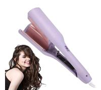 French Curls Iron, Create Frizz-Free French Curls Effortlessly Curling Irons, Egg-Roll Hairstyle Water V-Shaped, Fast Heating, Adjustable Temperature (Purple)
