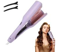 French Curls Iron, Create Frizz-Free French Curls Effortlessly Iron, Curléa Hair Curling15-Second Heat-Up, Four Settings (Purple)