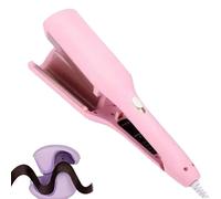 French Curls Iron, French Wave Curling Irons, Create Frizz-Free Curls Effortlessly Curling Irons Travel Curling Iron (Pink)