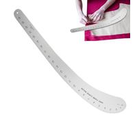 French Curve Ruler, Solid Aluminum Vary Form French Curve, Accurate Scale Drafting Template, Craft Design Supplies For Handcraft Enthusiasts and Beginners