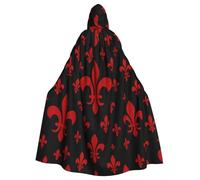 French Fleur-De-Lis - Mantello da strega con cappuccio, per costume di Halloween