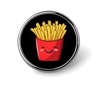 French Fries Cute Brooch Pins for Women Men Cute Badge Lapel Pins for Backpack Dress Accessories