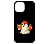 French Fries Halloween Ghost Foodie Halloween Delivery Man Custodia per iPhone 12 Pro Max