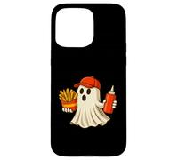 French Fries Halloween Ghost Foodie Halloween Delivery Man Custodia per iPhone 15 Pro Max