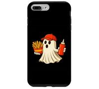 French Fries Halloween Ghost Foodie Halloween Delivery Man Custodia per iPhone 7 Plus/8 Plus