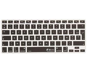 French Keyboard Cover - Cover per tastiera francese per MacBook Air 13 e Pro 2008+, qualità e velocità ottimali, morbida e comoda da scrivere, colore: Nero