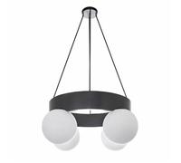 French Medieval Ins Modern Circular White Glass Ball Living Room Dining Room Study Bedroom Pendant Light