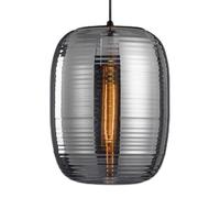 French Minimalist Style Glass Hanging Lamp, E27 Base Personality Single Head Ceiling Lighting Fixtures, Restaurant Hotel Balcony Decoration Pendant Light