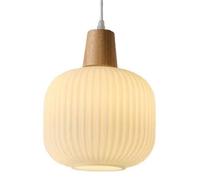 French Minimalist Style Glass Pendant Light - Adjustable Ceiling Chandelier for Bedroom, Living Room, and Kitchen