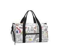French Paris Tour Eiffel Tower Print Uomo Donna Palmare Sport Bagaglio Impermeabile Viaggio Palestra Crossbody Bag Allenamento
