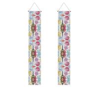 French Paris Tour Torre Eiffel stampa Halloween porta striscioni,Portico banner per porta d'ingresso,Decorazioni per interni ed esterni