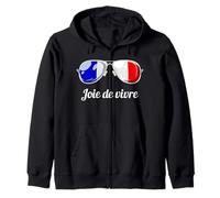 French Sayings Joie de Vivre Popular Life Philosophy Felpa con Cappuccio
