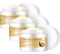 French Snail Repair Cream,Snail Essence Face Cream,Snail Extract Secretion Hyaluronic Acid Moisture Facial Cream,Improve Skin Nourishing Collagen Essence Cream. (3pcs)
