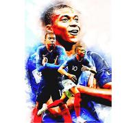 French Soccer Player Mbappes - 1000 Pezzi Puzzle - Giocattoli Personalizzati Per Adulti - Per Giochi Per Ridurre Lo Stress Familiare Gifts - Vs187Pw