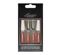 French Tip False Nails, Acrylic Glue on Nails, Wedding Ready False Nails, Long Glue-On Nails for Weddings, Reusable False Nails, Gel Glue Nails for Weddings, French Press on Nail Set