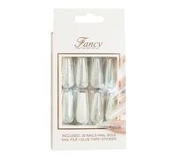 French Tip False Nails, Acrylic Glue on Nails, Wedding Ready False Nails, Long Glue-On Nails for Weddings, Reusable False Nails, Gel Glue Nails for Weddings, French Press on Nail Set