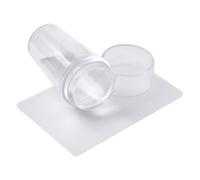 French Tip Nail Stamp, Clear Silicone Nail Stamping, Art Stamper Kit, Manicure Printing, Precise Reuseable Design Application for Travel, Salon, Home, Indoor and Outdoor Use