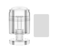 French Tip Nails Stamp Clear Silicone Stamper Rotatable Jelly Art Manicure Strumento per Saloni Nail Art Girevole Nail Silicone Jelly Manicure Forniture