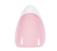French Tips Gel x Nail Tips, 240 pezzi Unghie finte pre-applicate con primer e base coat, 15 misure Unghie finte in gel morbido for estensione unghie fai da te(Glossy White-Pink S Almond)