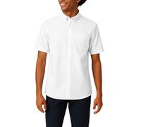 French Toast Camicia da Bambino Elegante, Classica, a Maniche Corte, in Popeline, Bianco, 16