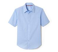 French Toast Camicia da Bambino Elegante, Classica, a Maniche Corte, in Popeline, Bianco, 2 Years