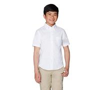 French Toast Camicia Oxford da Bambino a Maniche Corte, Bianco, 14