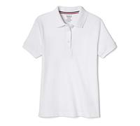 French Toast Polo da Bambina a Maniche Corte, con Colletto con smerlo, Bianco, 10