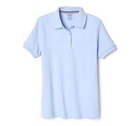 French Toast Polo da Bambina a Maniche Corte, con Colletto con smerlo, Blu, 10