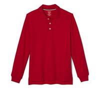 French Toast Polo da Bambina a Maniche Corte, con Colletto con smerlo, Rosso, 7
