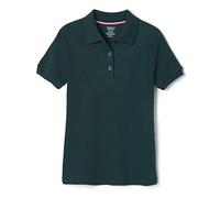 French Toast Polo da Bambina a Maniche Corte, con Colletto con smerlo, Verde, 4 Years