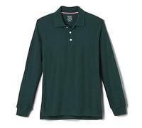 French Toast Polo da Bambino Unisex, in piqué, a Maniche Lunghe, Verde, 6