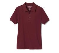 French Toast Polo da Uniforme Scolastica da Bambina a Maniche Corte, con Colletto con smerlo, Rosso, 4