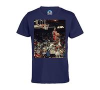 French Unicorn T-Shirt da bambino unisex Michael Jordan Dunk Contest 1988 Reverse Basketball, blu, 6 anni